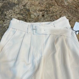 ASTR pleated cream pants